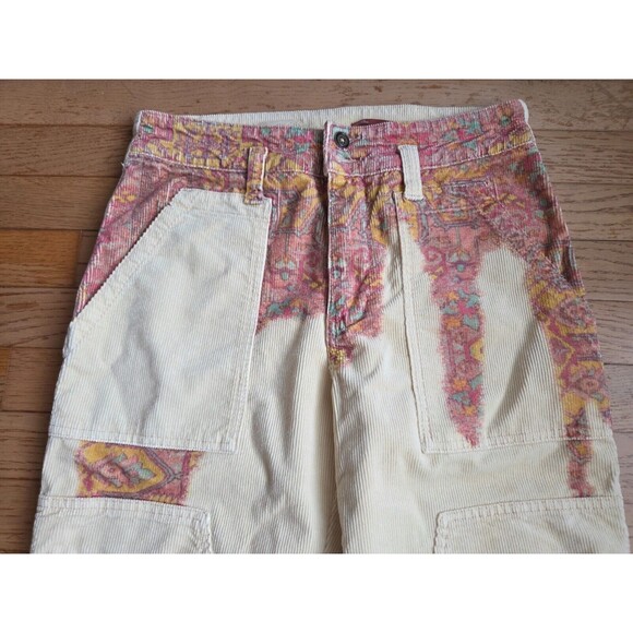 Anthropologie Pilcro The Wanderer Corduroy Utility Straight Leg Pants Size 28 - Picture 1 of 9